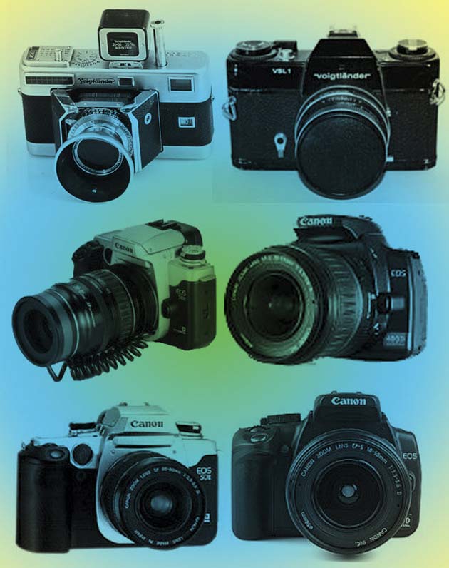 Кисти для работы в фотошопе "Фотоаппараты 1" Фотоаппараты