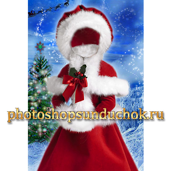 шаблон для фотошопа новогодний детский